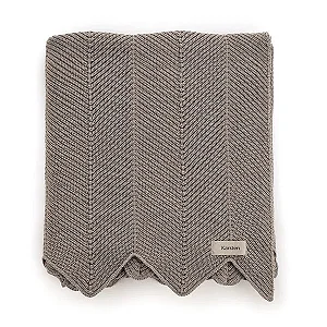 Manta Decorativa de Tricot Marlin Névoa