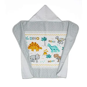 Toalha de Banho com Capuz Döhler Little Dino