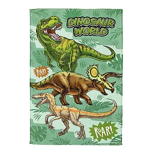 Toalha de Banho Infantil Döhler Dino Verde 70x115cm