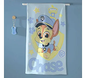 Toalha De Banho Felpuda Infantil Patrulha Canina 12 70x115cm
