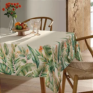 Toalha de Mesa Quadrada Döhler Clean Hércules 4 Lugares