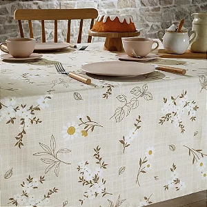 Toalha de Mesa Quadrada Döhler Clean Esmeralda 4 Lugares