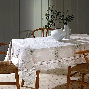 Toalha de Mesa Quadrada Döhler Clean Adele 8 Lugares