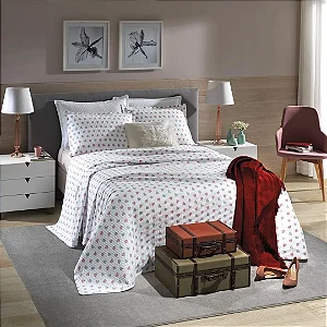 Kit Colcha Casal Döhler Piquet Vênus C Corações
