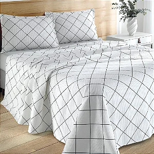 Kit Colcha Casal Döhler Piquet Orion 3 peças
