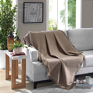 Manta Marrocos Döhler 150x210cm Castanho