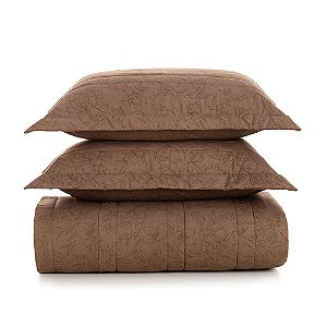 Colcha Queen com 2 Porta-travesseiros 100% Algodão Mallu