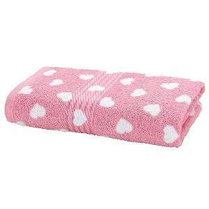 Toalha de Rosto Döhler Prisma Love Rosa