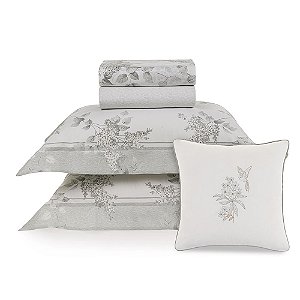 Jogo De Cama Karsten Brenda 200 Fios 5 Peças Queen