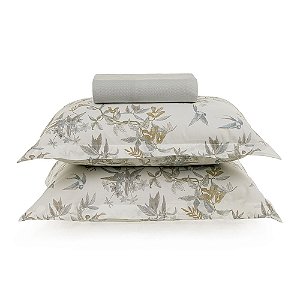 Lençol Queen com Elástico e Fronhas 200 Fios  Alanis- Karsten