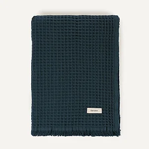 Manta Decorativa 100% Algodão Denver Petróleo-Karsten