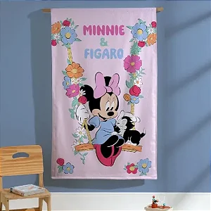 Toalha De Banho Infantil Felpuda Minnie 15 Dohler 70x115cm