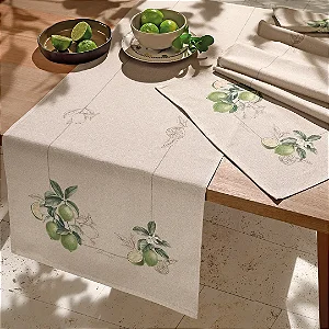 Trilho e Caminho de Mesa Döhler Limone 45x160cm