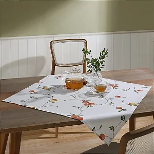 Toalha de Chá / Centro de Mesa Dohler Clean Pêssegos 78cm x 78cm