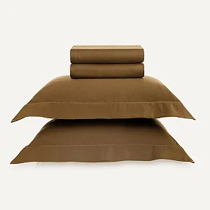 Jogo de Cama Queen 300 Fios 100% Algodão Dallas Bronze
