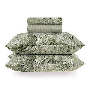Jogo de Cama 4 Peças  100% algodão Cascais  Casal Karsten