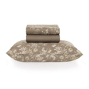 Jogo de Cama 3 Peças  100% algodão Dione Solteiro Karsten