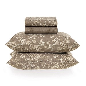 Jogo de Cama 4 Peças  100% algodão Dione King Karsten