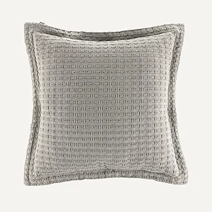 Almofada Decorativa Quadrada 100% Algodão Atlanta Crômio