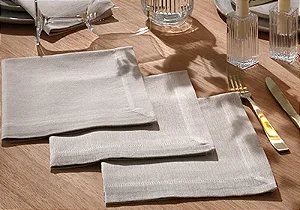 Kit 4 Peças Guardanapo de Tecido Dohler Alina 100% Algodão 45cm x 45cm
