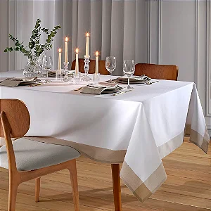 Toalha de Mesa Retangular Döhler Léia 6 Lugares