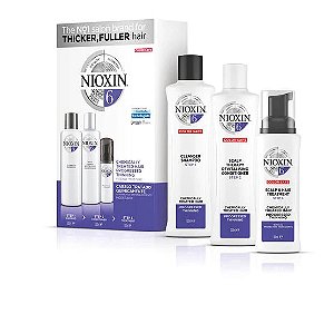 Kit Nioxin N°6 Shampoo 150 ml + Condicionador 150 ml + Tratamento 50 ml Queima de Estoque Val 10/23