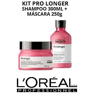 Kit Loreal Professionnel Pro Longer Shampoo 300ml + Máscara 250g
