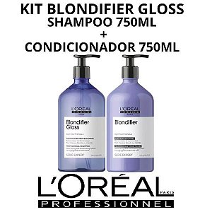 Kit Loreal Professionnel Blondifier Gloss Shampoo 750ml + Condicionador 750ml