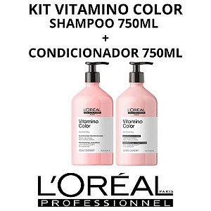 Kit Loreal Professionnel Vitamino Color Shampoo 750ml + Condicionador 750ml