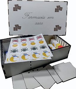 Caixa da Memória - jogo da memória em MDF cru - Dimelkon