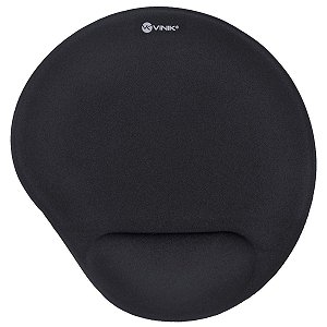 MOUSE PAD COM APOIO EM GEL PRETO MPG-01P