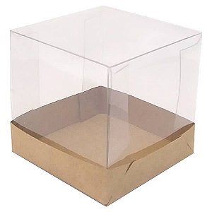 PMB-3 Kraft (7.5x7.5x7.5 cm) 10unid Caixa Cupcake Grande 7cm