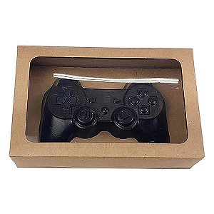 KIT Caixa Kraft Controle Joystick PlayStation Grande (20x13x5 cm) Caixa e Berço 10unid