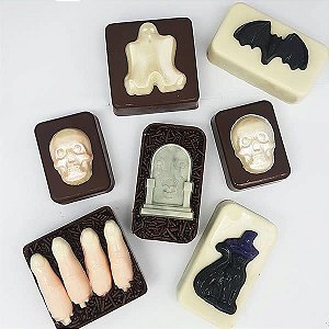 Forma para Chocolate Dia das Bruxas Halloween Forma Simples Ref. 9643 BWB 5unids