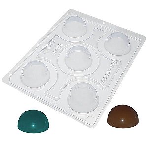 Forma para Chocolate com Silicone Esfera de 50mm 5cm 15g Ref. 9419 BWB 1unid