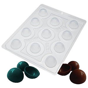 Forma para Chocolate com Silicone Esfera de 30mm 3cm 5g Ref. 9418 BWB 1unid