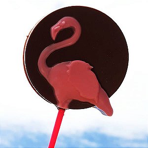 Forma para Chocolate Pirulito Flamingo 38g Forma Simples Ref. 9694 BWB 5unids