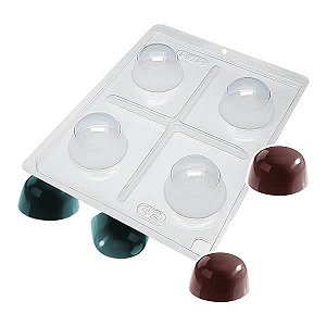 Forma para Chocolate com Silicone Trufa Grande 60g Ref. 42 BWB 1unid