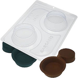 Forma para Chocolate com Silicone Chocolate de Colher Redondo 40g Ref. 9546 BWB 1unid