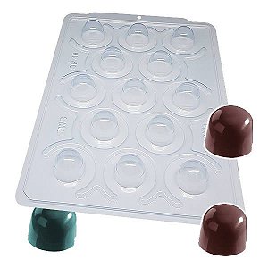 Forma para Chocolate Semiprofissional com Silicone Bombom Especial SP 40 8g Ref. 3500 BWB 1unid