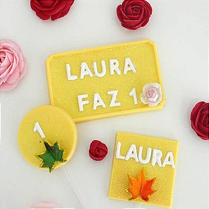 Forma para Chocolate Mini Números Forma Simples Ref. 9705 BWB 5unids