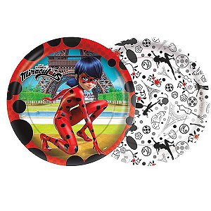 Kit 4 Copos Ladybug Miraculous p/ Festa Infantil Lembrança