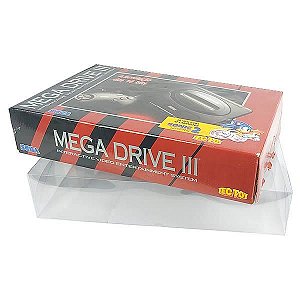 Console-4 (0,25mm) Caixa de Proteção Case Console Sega Mega Drive III Caixa Protetora para Console MegaDrive3 1unid