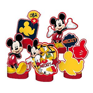 Decoração de Mesa Mickey Classico 5unid Regina Festas