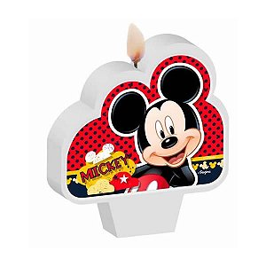 Vela de Aniversário Mickey Classico 1unid Regina Festas