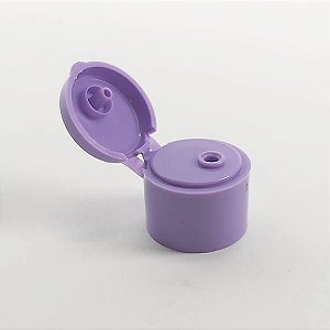 (TpaFlip-Top Lilas R18) Tampa Fliptop Lilas rosca 18mm (10pçs)