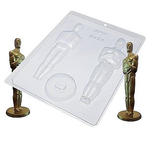 Forma para Chocolate Oscar Estatueta Grande 95g Forma Simples Ref. 9428 BWB 5unids