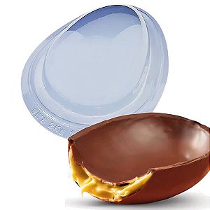 Forma para Chocolate Ovo de Páscoa Liso 2kg Forma Simples Ref. 1404 BWB 1unid