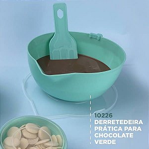 (1pç) Derretedeira para Chocolate Grande 2L Verde Candy Colors Coleção Ref. 10226 BWB