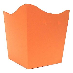 (10pçs) Cachepo Vaso de Papel Laranja (9x7x9.5 cm) Centro de Mesa Decoração